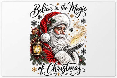 Santa Claus Believe in the Magic of Christmas PNG SVG BillahCrafts 