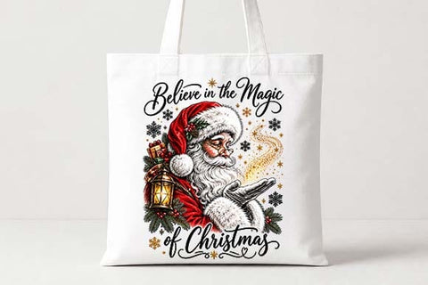 Santa Claus Believe in the Magic of Christmas PNG SVG BillahCrafts 