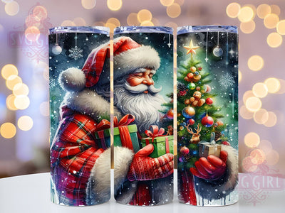 Santa Claus Christmas 20oz Tumbler Wrap Sublimation Design, Straight Tapered Tumbler Wrap, Santa Claus Tumbler Png, Instant Digital Download Sublimation SvggirlplusArt 