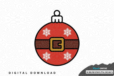 Santa claus christmas ornament sublimation png design Sublimation Regulrcrative 