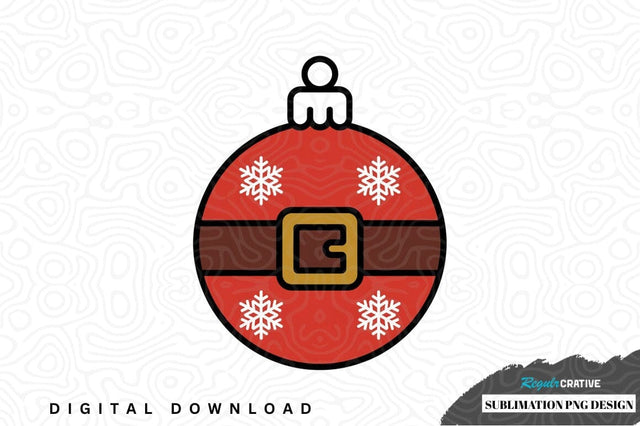 Santa claus christmas ornament sublimation png design Sublimation Regulrcrative 