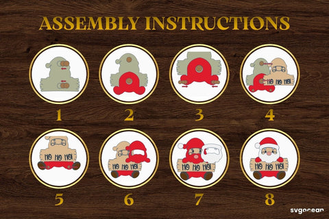 Santa Claus Door Sign Laser Cut SVG SvgOcean 