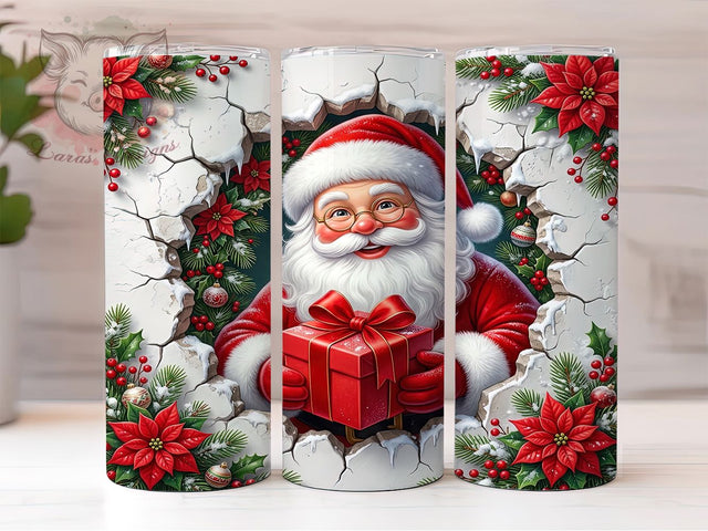 Santa Claus Glasses 20oz Tumbler, Santa Claus Glasses, Santa Claus Tumbler, Santa Glasses PNG, Santa Claus PNG, Christmas Santa, Santa Tumbler Wrap, 20oz Tumbler Wrap Sublimation Lara' s Designs 