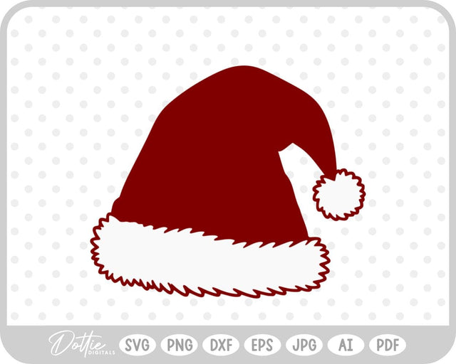Santa Claus Hat SVG DottieDigitals 