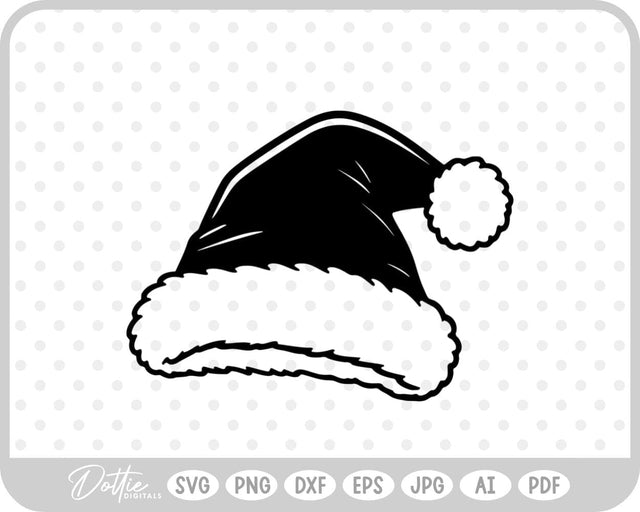 Santa Claus Hat SVG DottieDigitals 