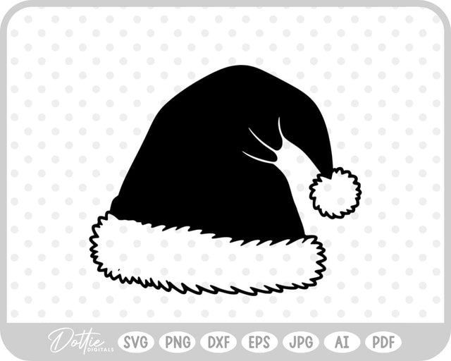 Santa Claus Hat SVG DottieDigitals 
