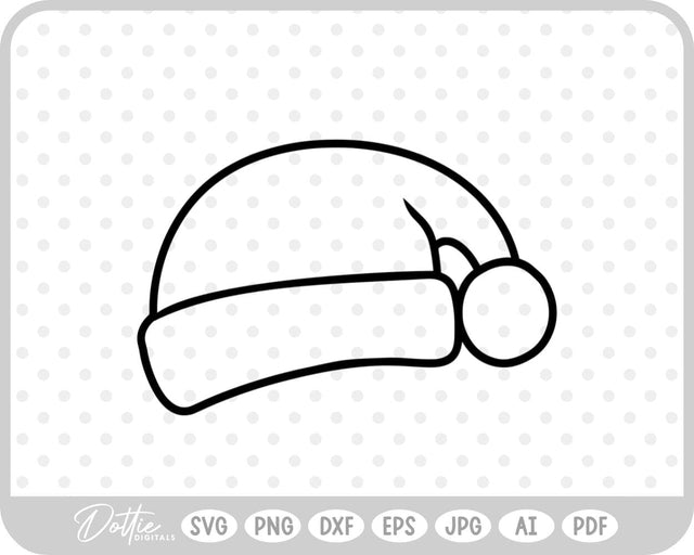 Santa Claus Hat SVG DottieDigitals 