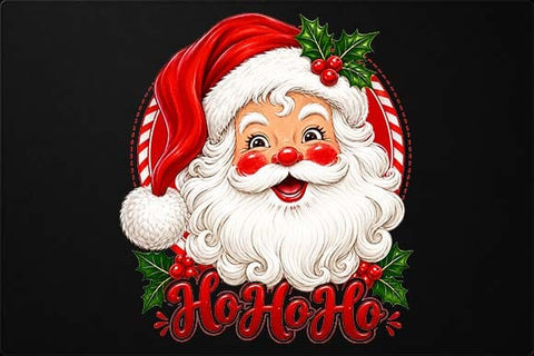 Santa Claus Ho Ho Ho Christmas PNG SVG BillahCrafts 