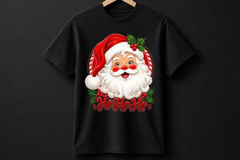 Santa Claus Ho Ho Ho Christmas PNG SVG BillahCrafts 