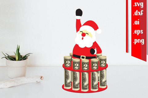 Santa Claus Money Holder | Christmas Money Cake 3D Paper zafrans studio 