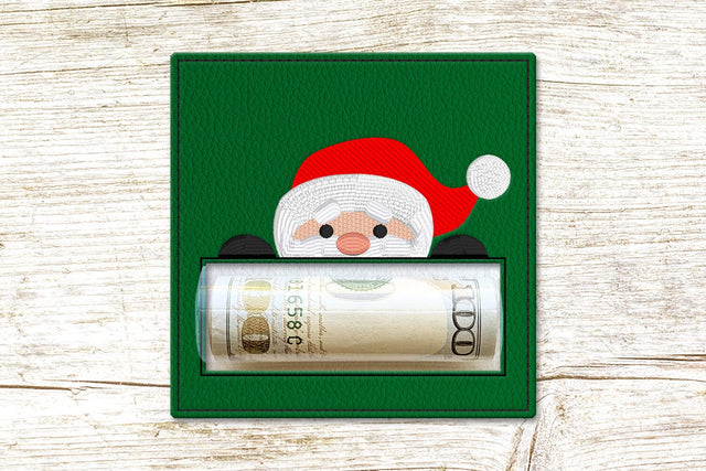 Santa Claus Money Roll Holder ITH Applique Embroidery Embroidery/Applique DESIGNS Risa Rocks It 