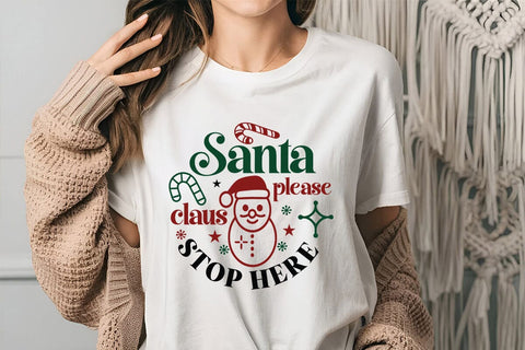 Santa claus please stop here SVG Angelina750 
