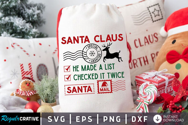 Santa claus special delivery svg design SVG Regulrcrative 