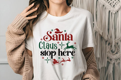 Santa claus stop here please SVG Angelina750 