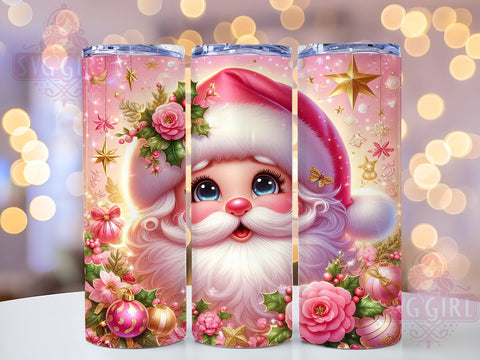 Santa Claus Tumbler, Ho Ho Ho Design, Merry Christmas Tumbler, 20oz Sublimation, Holiday Drinkware, Christmas Gift Idea, Festive Santa Wrap Sublimation SvggirlplusArt 