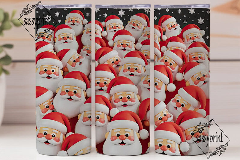 Santa Claus Tumbler Wrap PNG Sublimation sassyprint 