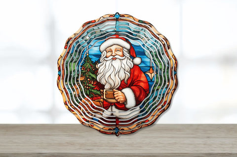 Santa Claus Wind Spinner Sublimation Regulrcrative 