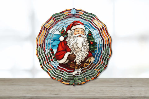 Santa Claus Wind Spinner Sublimation Regulrcrative 