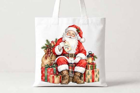 Santa Claus with Christmas Gifts SVG BillahCrafts 