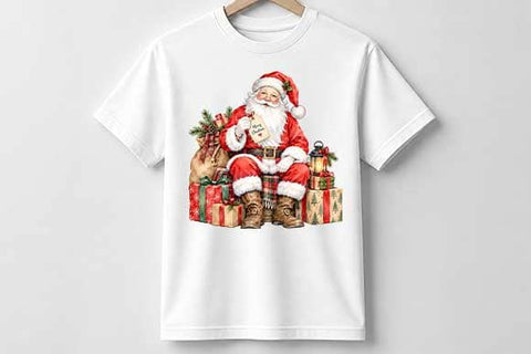 Santa Claus with Christmas Gifts SVG BillahCrafts 
