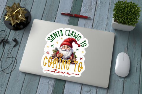 Santa claws is Sticker Design Sublimation Regulrcrative 