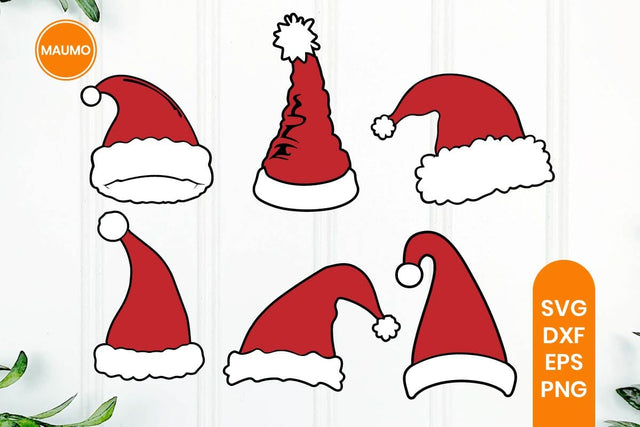 Santa Cluas’s hats clipart bundle SVG Maumo Designs 