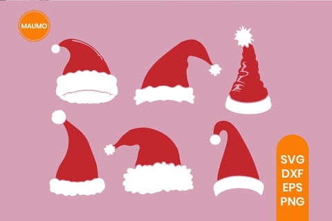 Santa Cluas’s hats clipart bundle SVG Maumo Designs 