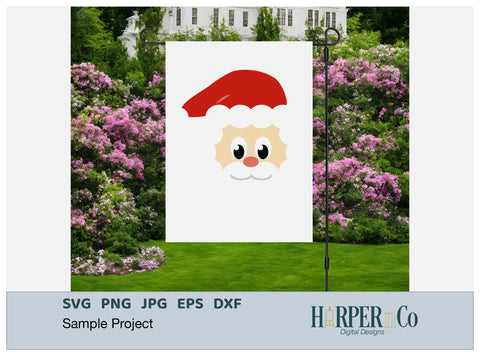 Santa Face SVG PNG Cut EPS File SVG HarperNCo 