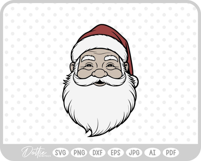 Santa Father Christmas SVG DottieDigitals 