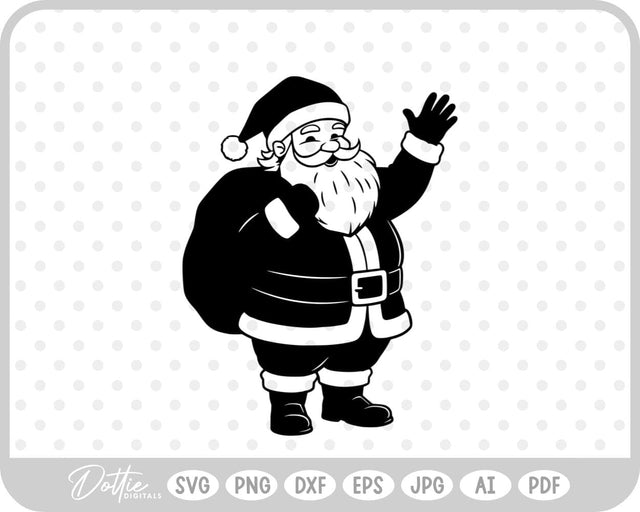 Santa Father Christmas SVG DottieDigitals 