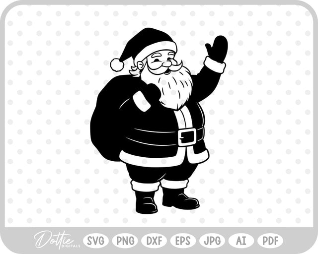 Santa Father Christmas SVG DottieDigitals 