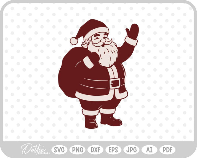 Santa Father Christmas SVG DottieDigitals 