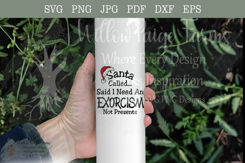 Santa funny Goth Christmas svg SVG Willow Paige Farms 