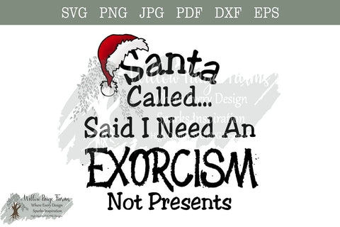 Santa funny Goth Christmas svg SVG Willow Paige Farms 