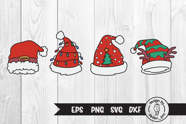 Santa Hat Svg, Christmas Hat Svg, Elf Hat Svg SVG dadan_pm 