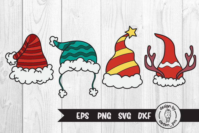 Santa Hat Svg, Christmas Hat Svg, Elf Hat Svg SVG dadan_pm 
