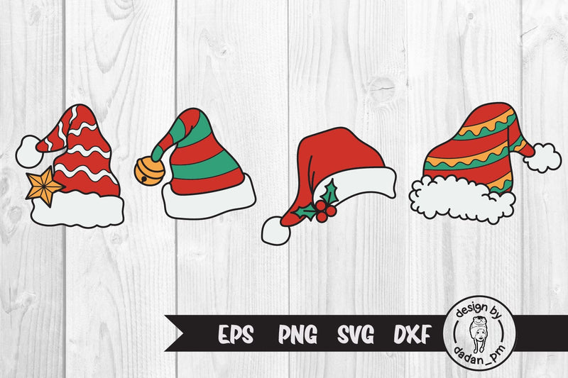 Santa Hat Svg, Christmas Hat Svg, Elf Hat Svg SVG dadan_pm 