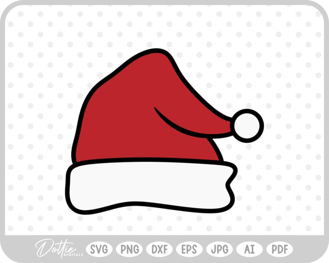 Santa Hat SVG DottieDigitals 