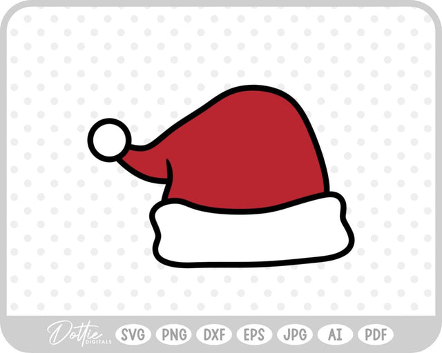 Santa Hat SVG DottieDigitals 