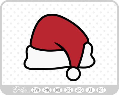 Santa Hat SVG DottieDigitals 