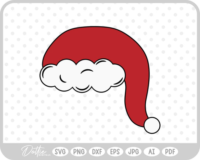 Santa Hat SVG DottieDigitals 