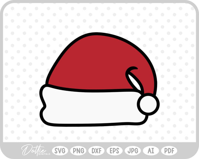 Santa Hat SVG DottieDigitals 