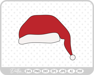 Santa Hat SVG DottieDigitals 