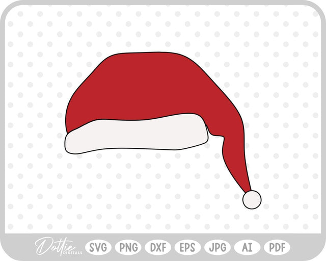 Santa Hat SVG DottieDigitals 