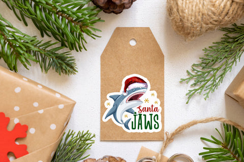 Santa jaws Sticker Design Sublimation Regulrcrative 
