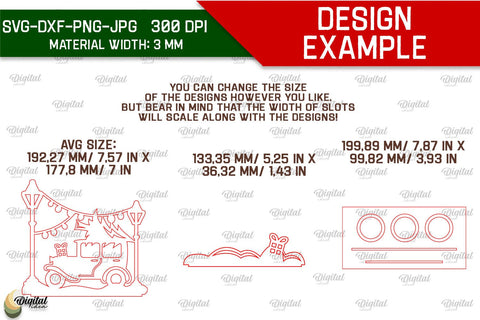 Santa Land Candle Holder Laser Cut. Christmas Decor SVG SVG Evgenyia Guschina 