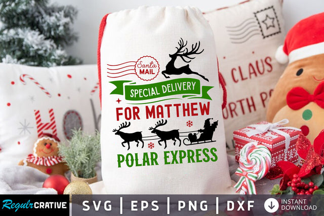 Santa mail Special delivery svg design SVG Regulrcrative 