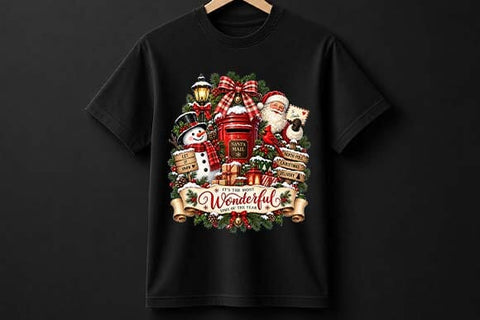 Santa Mailbox Christmas Design with Santa and Snowman SVG BillahCrafts 