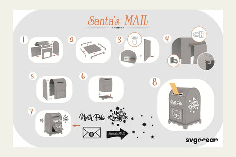 Santa Mailbox Laser Cut SVG SvgOcean 