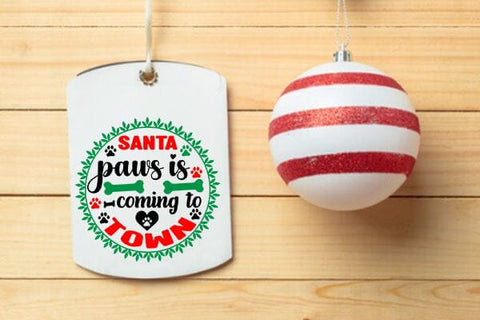 Santa paws is coming to town SVG Angelina750 